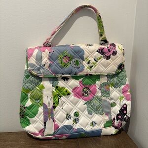 Vera Bradley Spring Butterfly Nicole Sateen Limited Edition Quilted Handbag